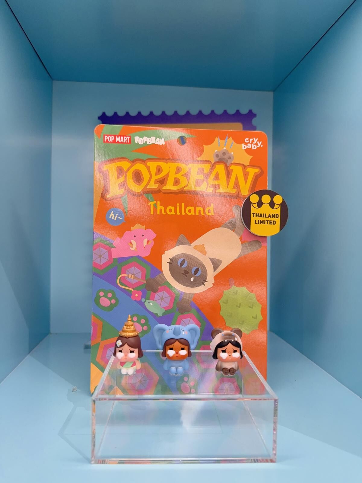 POP MART POP BEAN Crybaby 泰國限定版迷你公仔