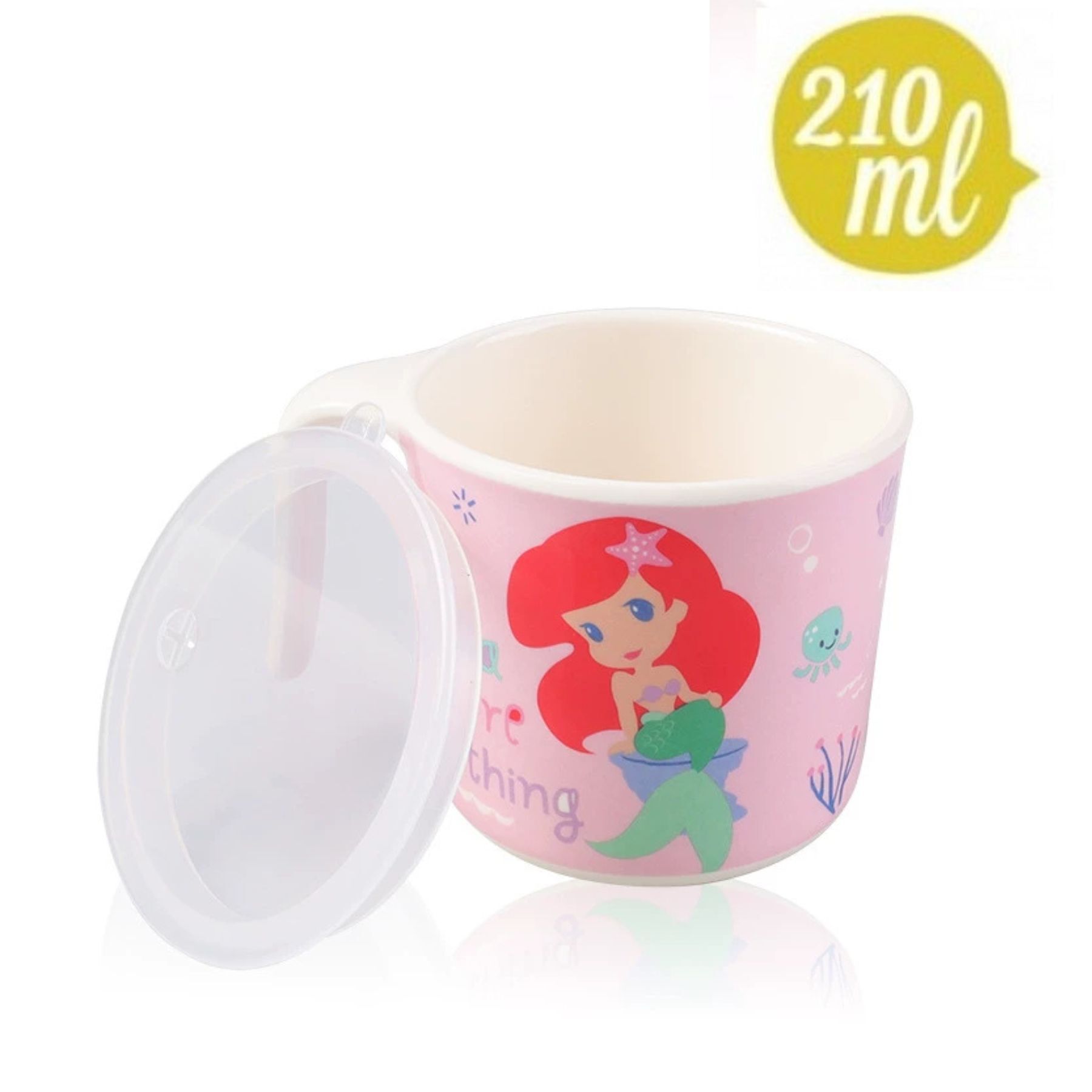Disney Princess Melamine baby cup w/lid  -Ariel