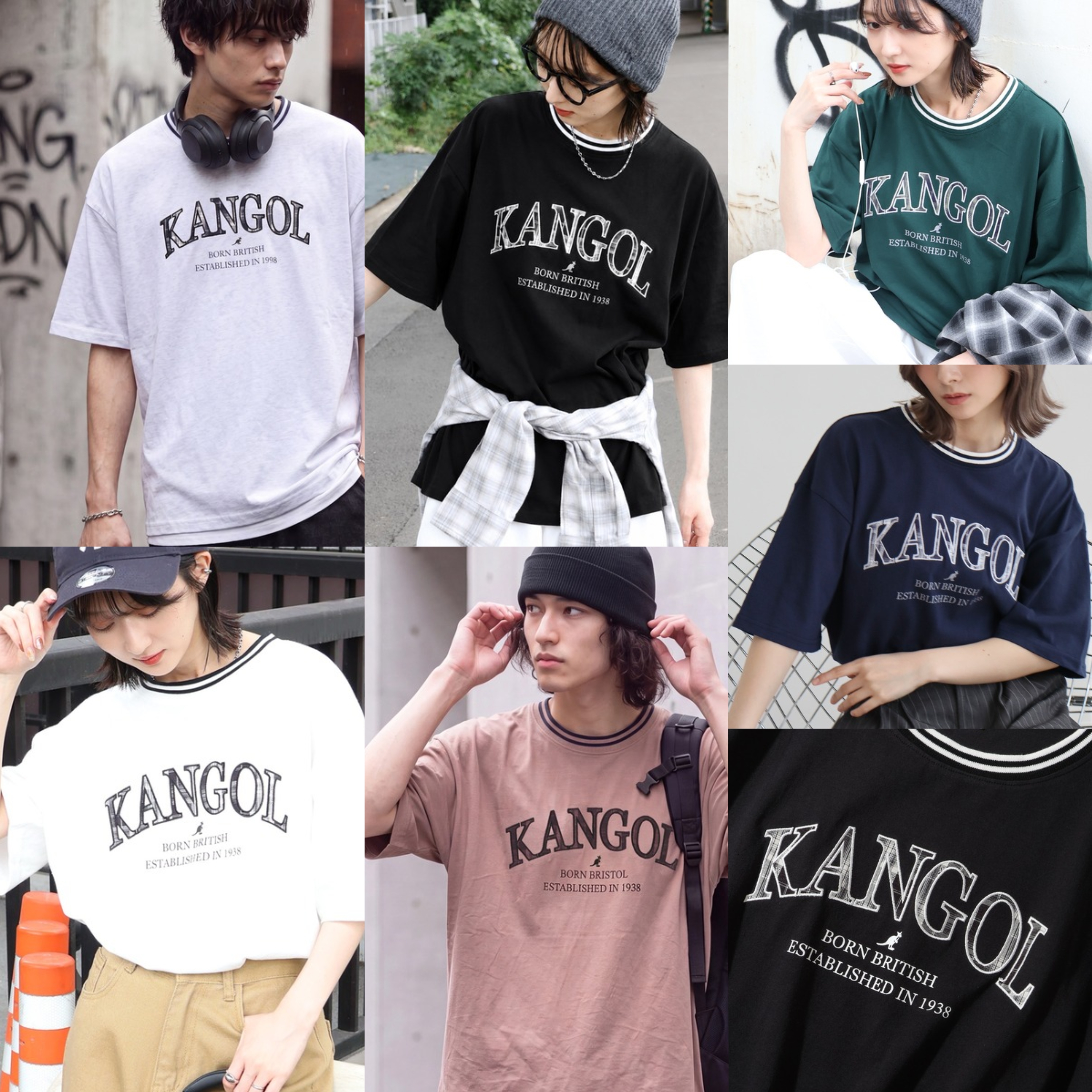 JP KANGOL UNISEX T-SHIRT