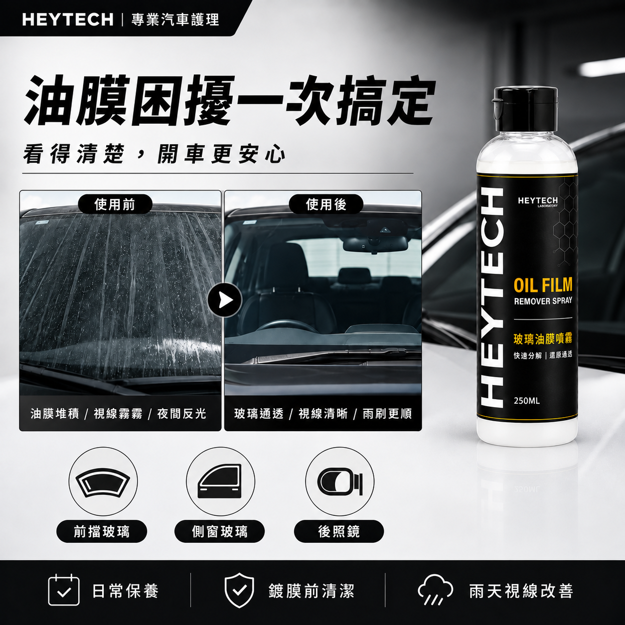 玻璃油膜噴霧｜250mL