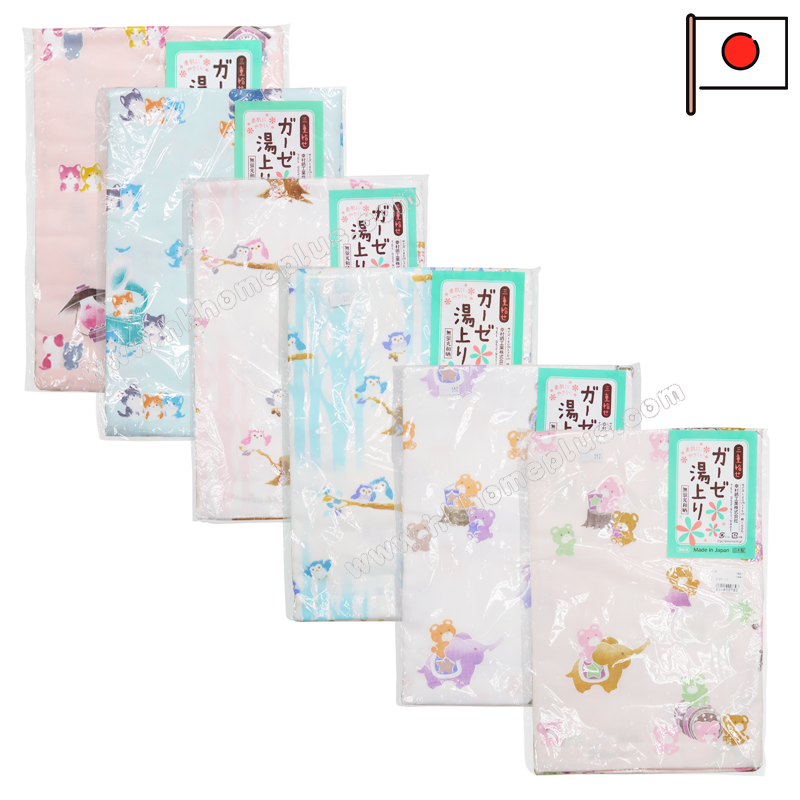 日本製 - 三層印花紗布浴巾/嬰兒包被 4540231