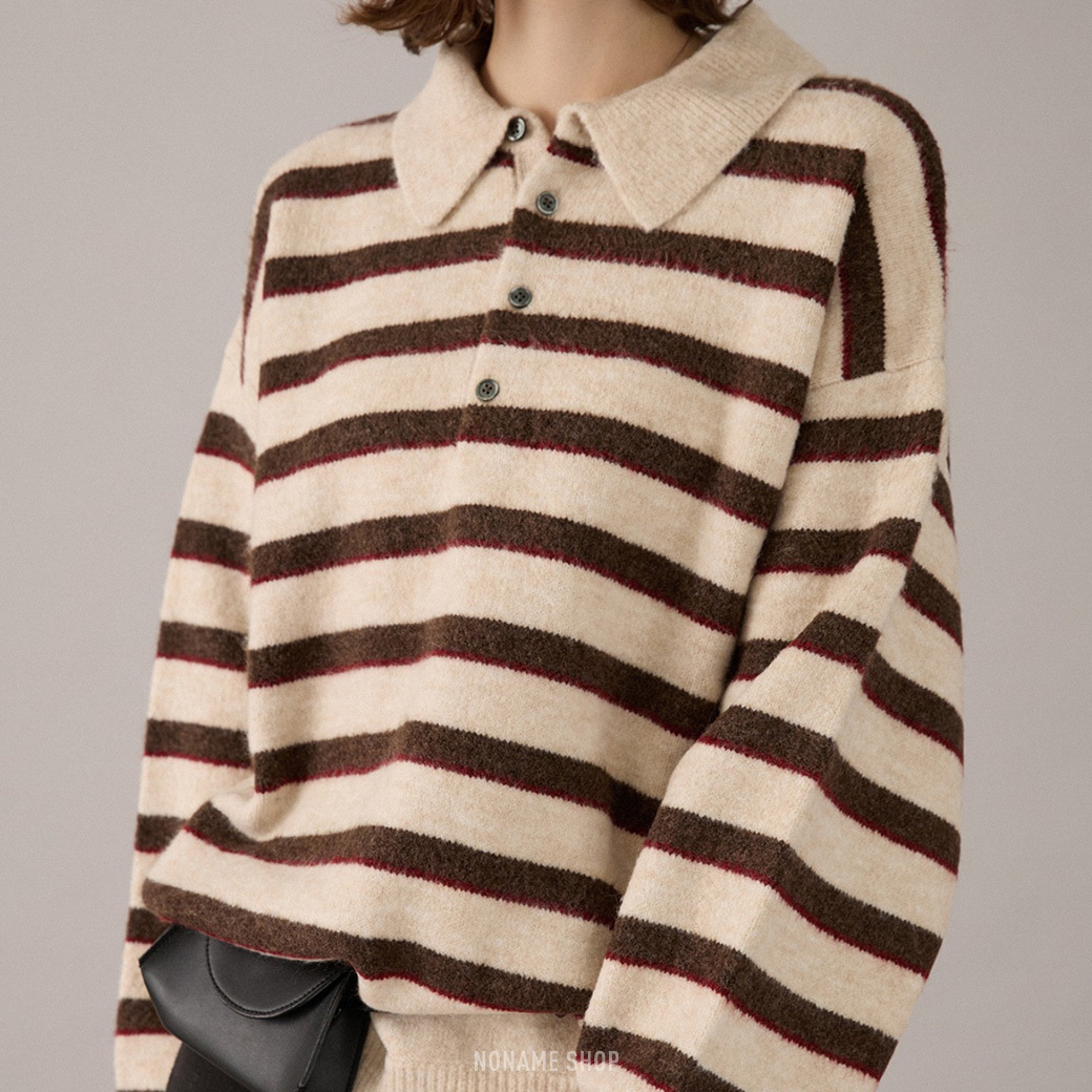 ONCILY CLASSIC ASSORT DESIGN POLO 針織 毛衣 長袖 九色 (男/女同款)