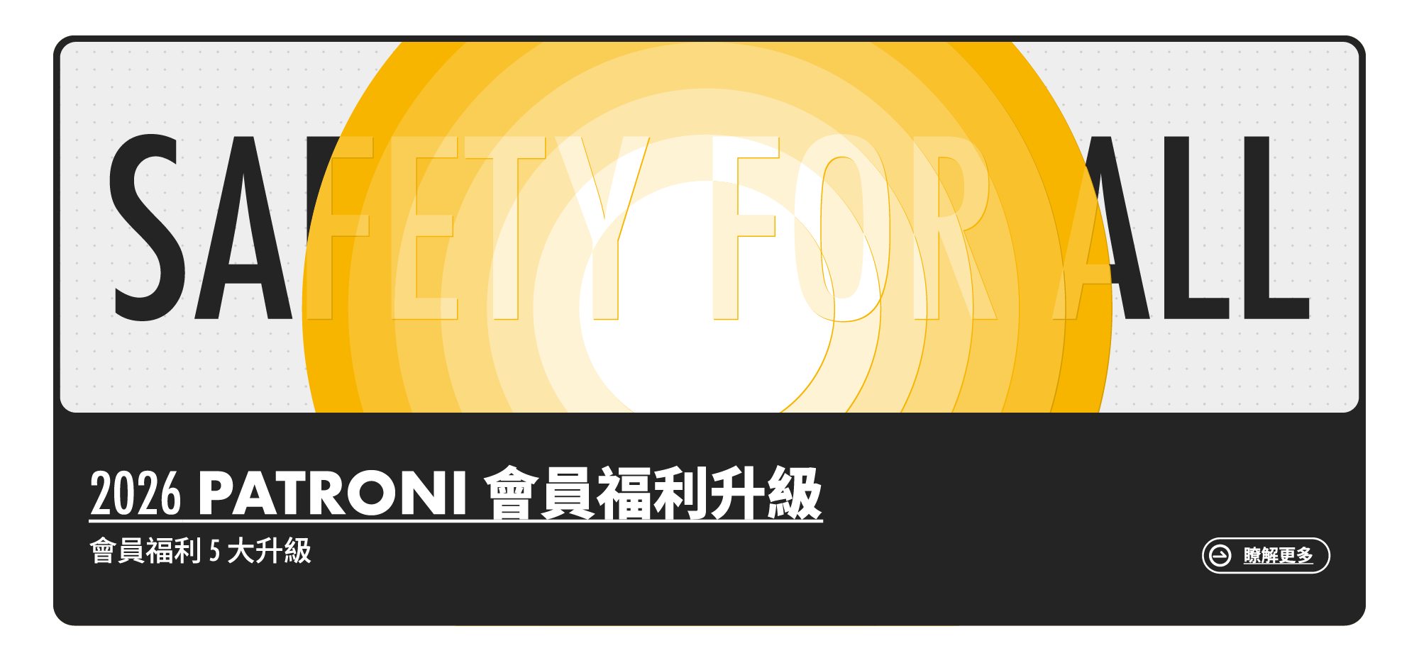 PATRONI 2026 會員福利更新