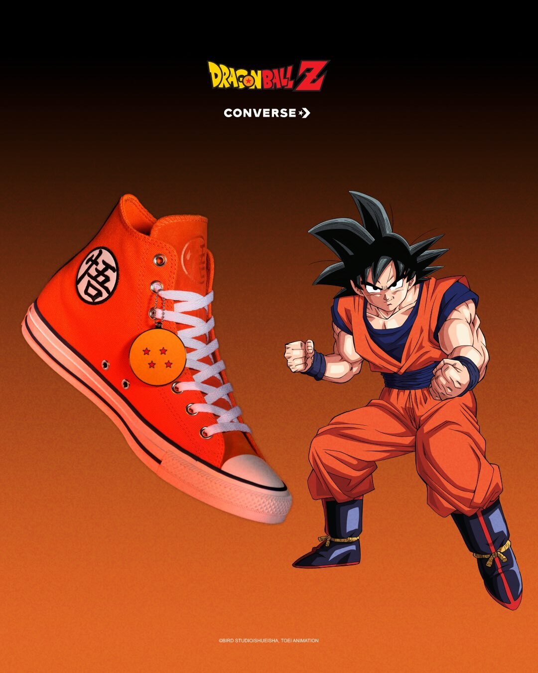 CONVERSE X DRAGON BALL Z CHUCK TAYLOR ALL STAR GOKU 七龍珠聯名 悟空 橘白色 A21842C
