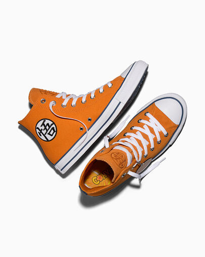 CONVERSE X DRAGON BALL Z CHUCK TAYLOR ALL STAR GOKU 七龍珠聯名 悟空 橘白色 A21842C