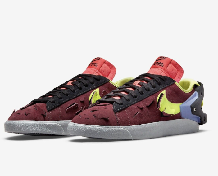 【APAIR】出清 NIKE x ACRONYM® BLAZER LOW 聯名 酒紅 機甲流 接拼 拆解 DN2067-600