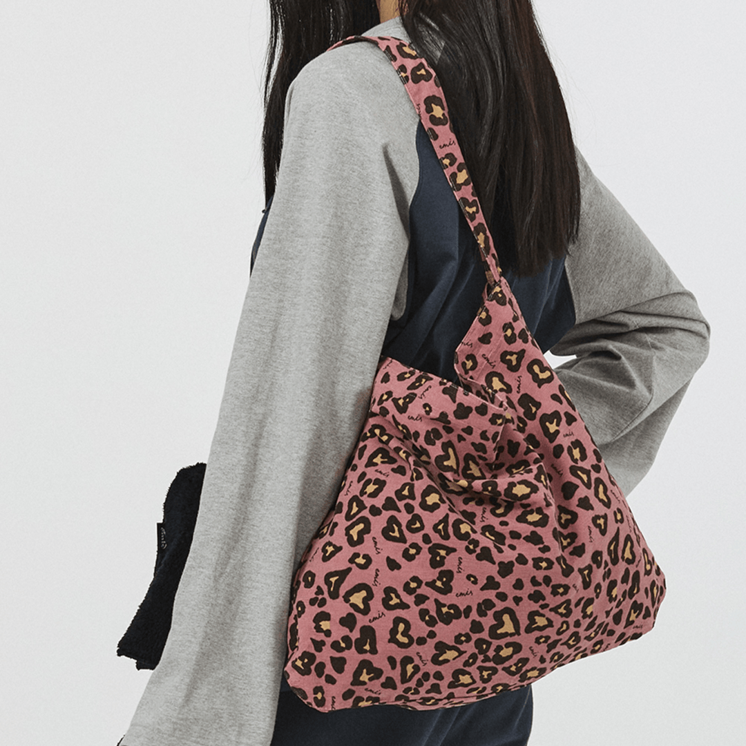 EMIS｜CORDUROY EMIS LEOPARD ECO BAG [4 colors]