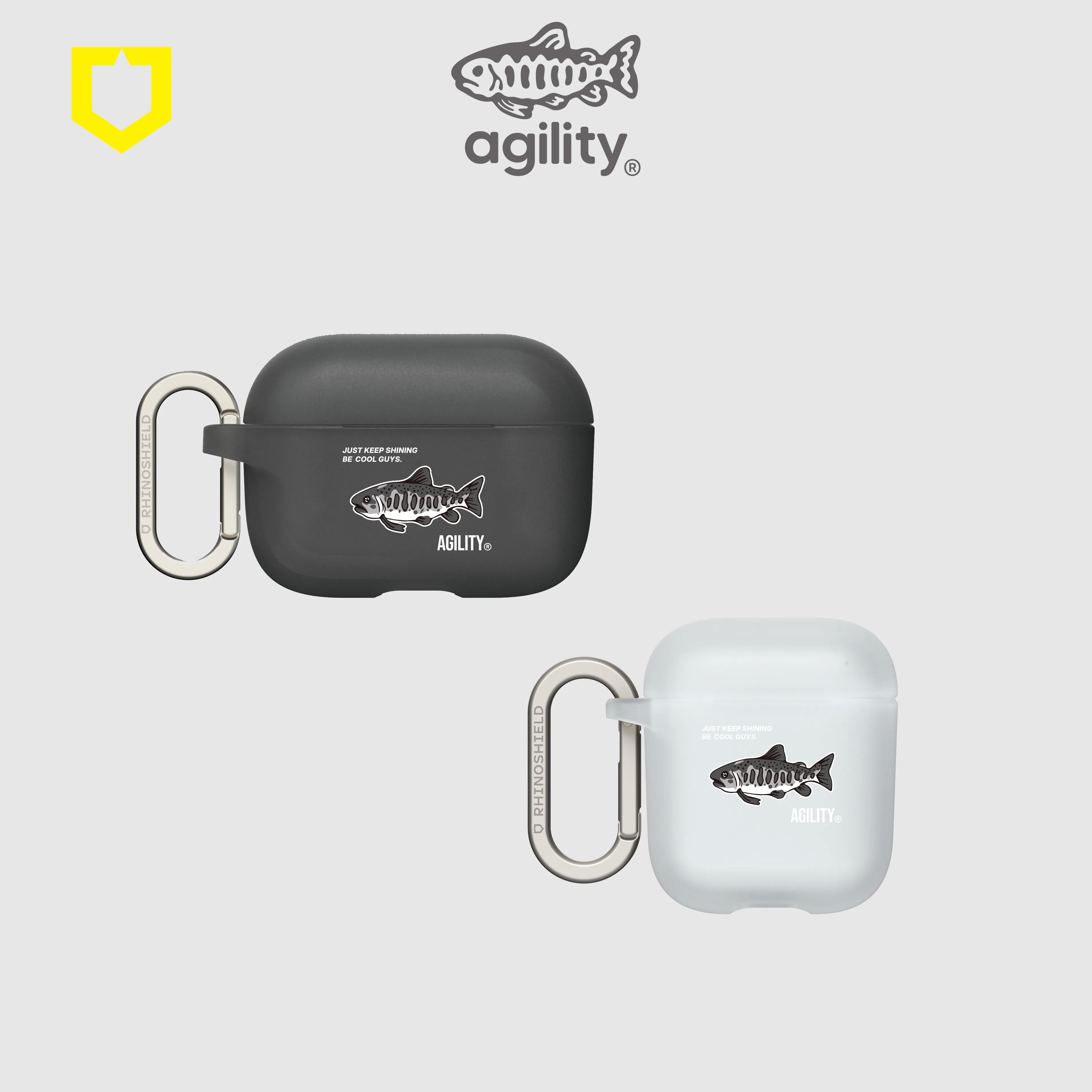 AGILITY x RHINOSHIELD AIRPODS CASE - LOGO 犀牛盾耳機殼