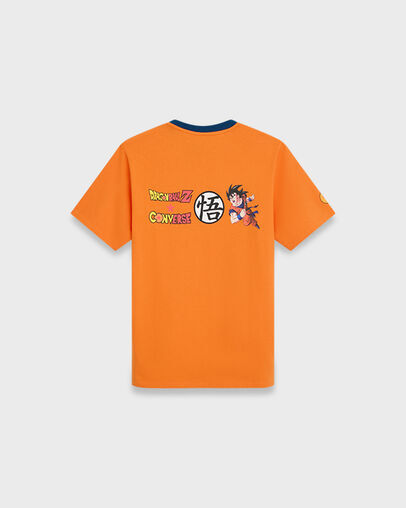 CONVERSE X DRAGON BALL Z GOKU T-SHIRT 七龍珠聯名 悟空 橘白色 短TEE CVM6T639-J6C