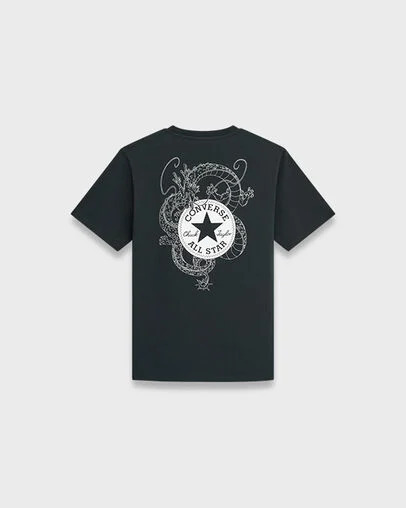 CONVERSE X DRAGON BALL Z SHENRON T-SHIRT 七龍珠聯名 神龍 黑白色 短TEE CVM6T637-BLK