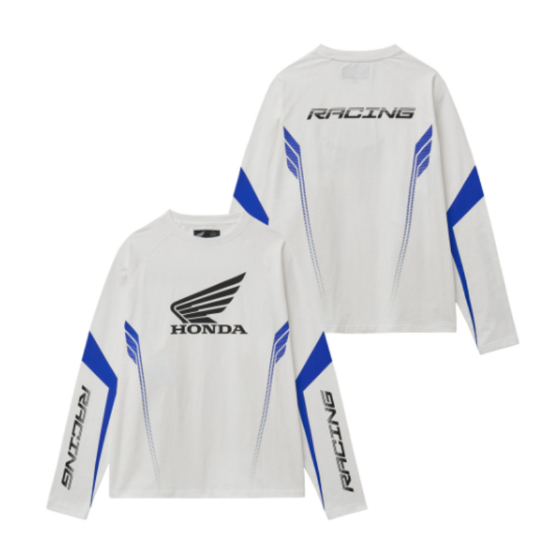 【代購】HONDA PHYPS MOTORCYCLE Motorcycle Loose Fit Long Sleeve White｜寬鬆版型白色長袖T恤