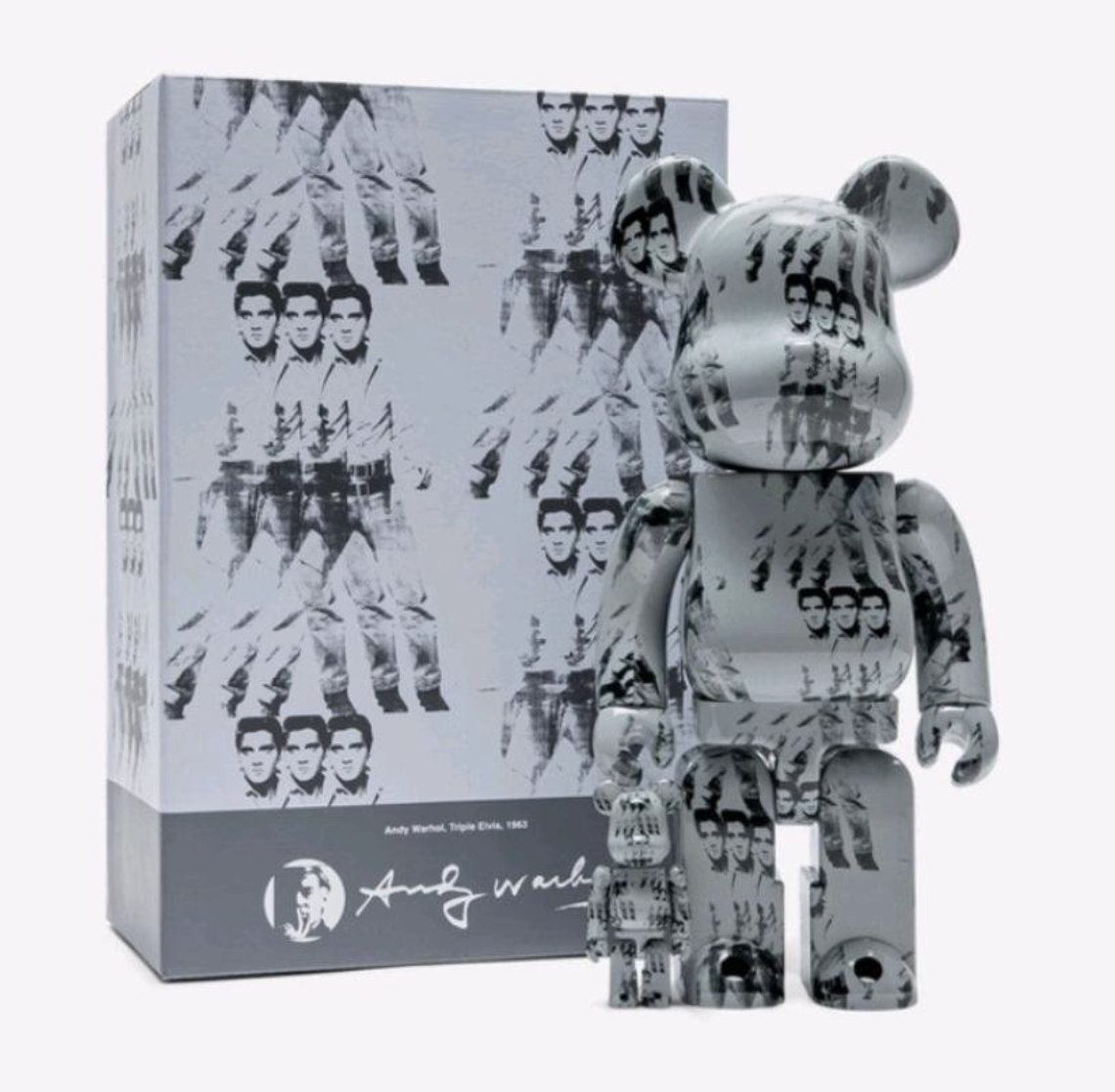 【APAIR】出清 BE@RBRICK 400% 100% Andy Warhols ELVIS PRESLEY 安迪·沃荷 搖滾之王 貓王