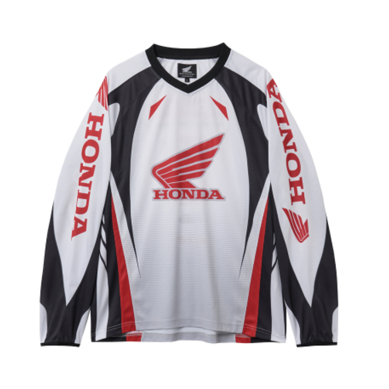 【代購】HONDA PHYPS MOTORCYCLE Mesh Motorcycle Jersey White｜白色網眼機車球衣