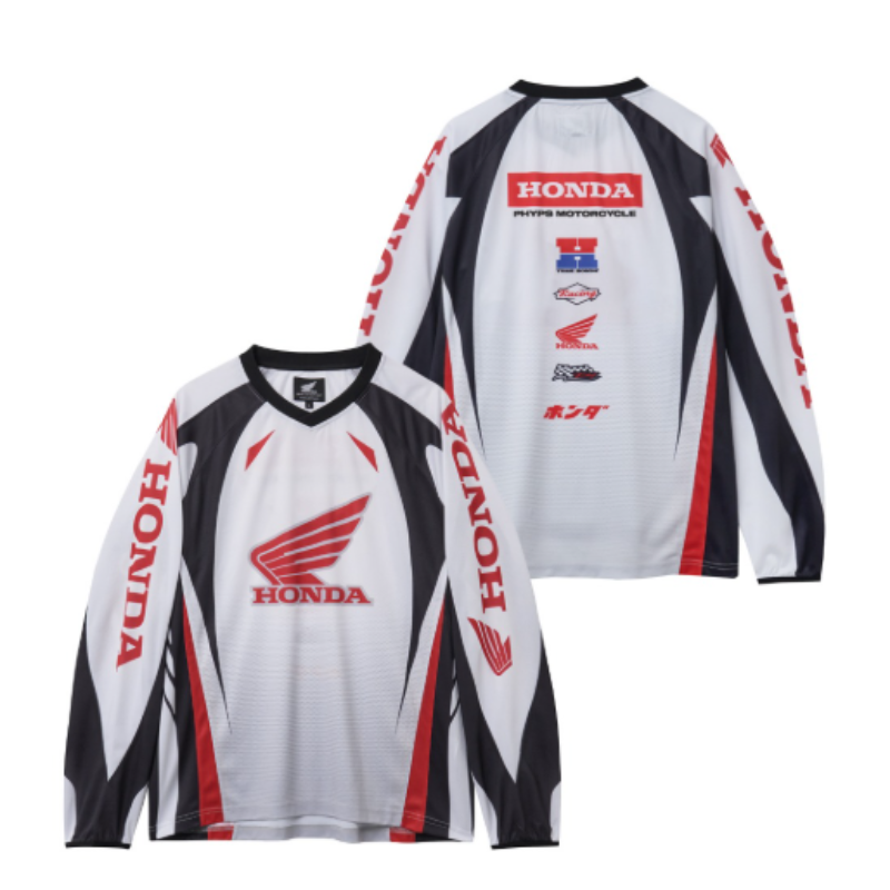 【代購】HONDA PHYPS MOTORCYCLE Mesh Motorcycle Jersey White｜白色網眼機車球衣