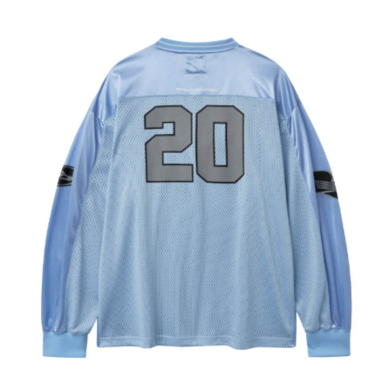 【代購】HONDA Original Wing Logo Mesh Long Sleeve Light Blue｜經典翼標網眼長袖上衣