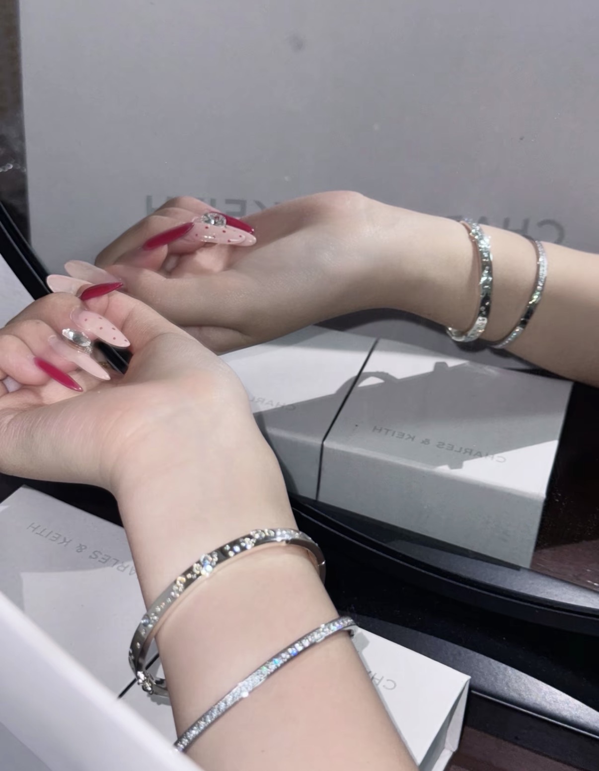 <是仙女的手鐲✨🧚🏻‍♀️>CHARLES & KEITH 小CK  Reverie施華洛世奇 水晶手環 手鐲