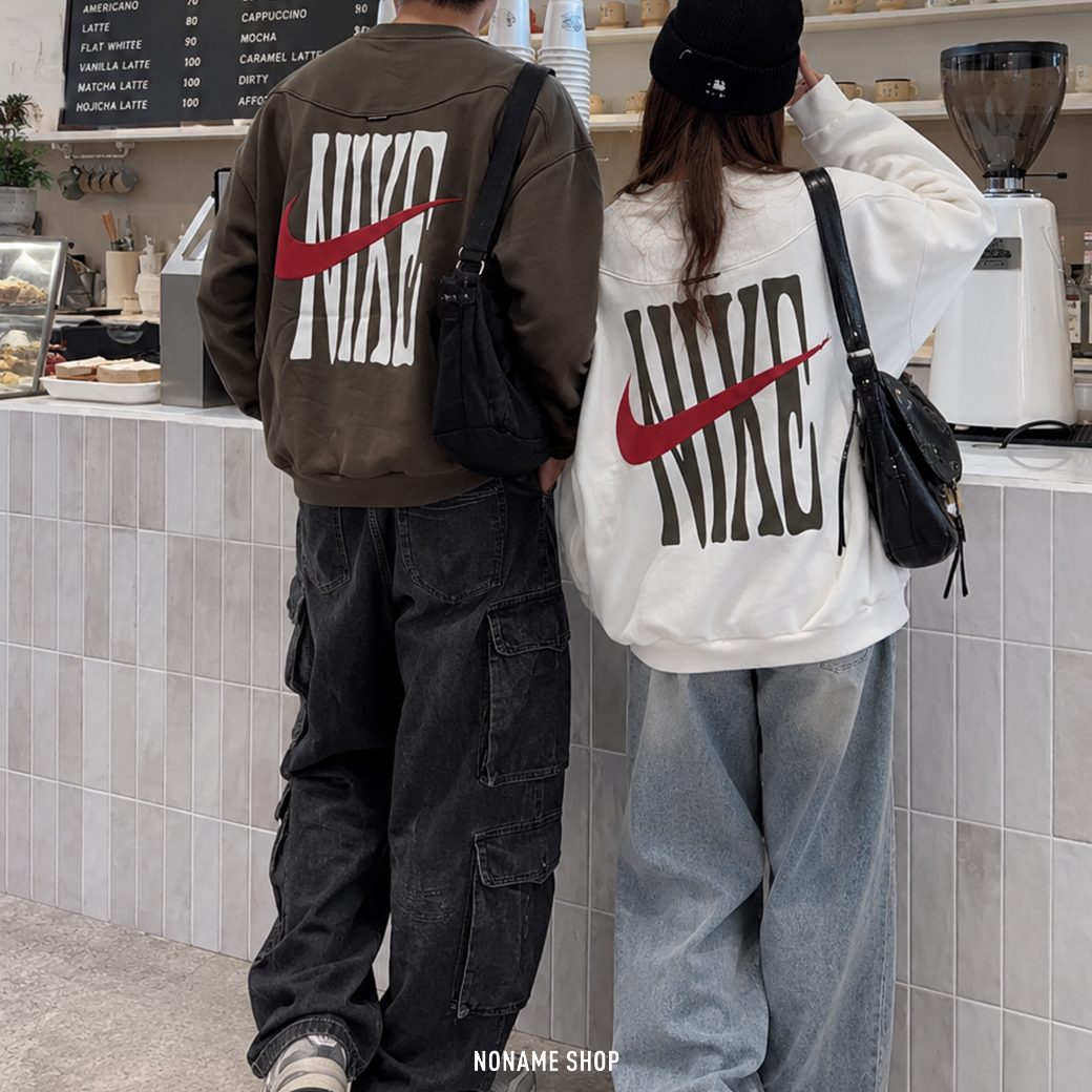 NIKE THERMA-FIT CNY 馬年限定 印花LOGO 刷毛 寬鬆 大學TEE 長袖 兩色 (男款)