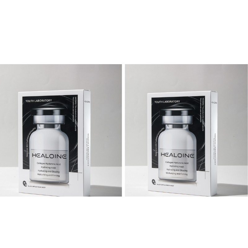 FAC-BBG0912-004 HEALOINE 稀洛因膠原蛋白透明質酸保濕面膜(黑盒)[30g*10] [2盒] (A4)