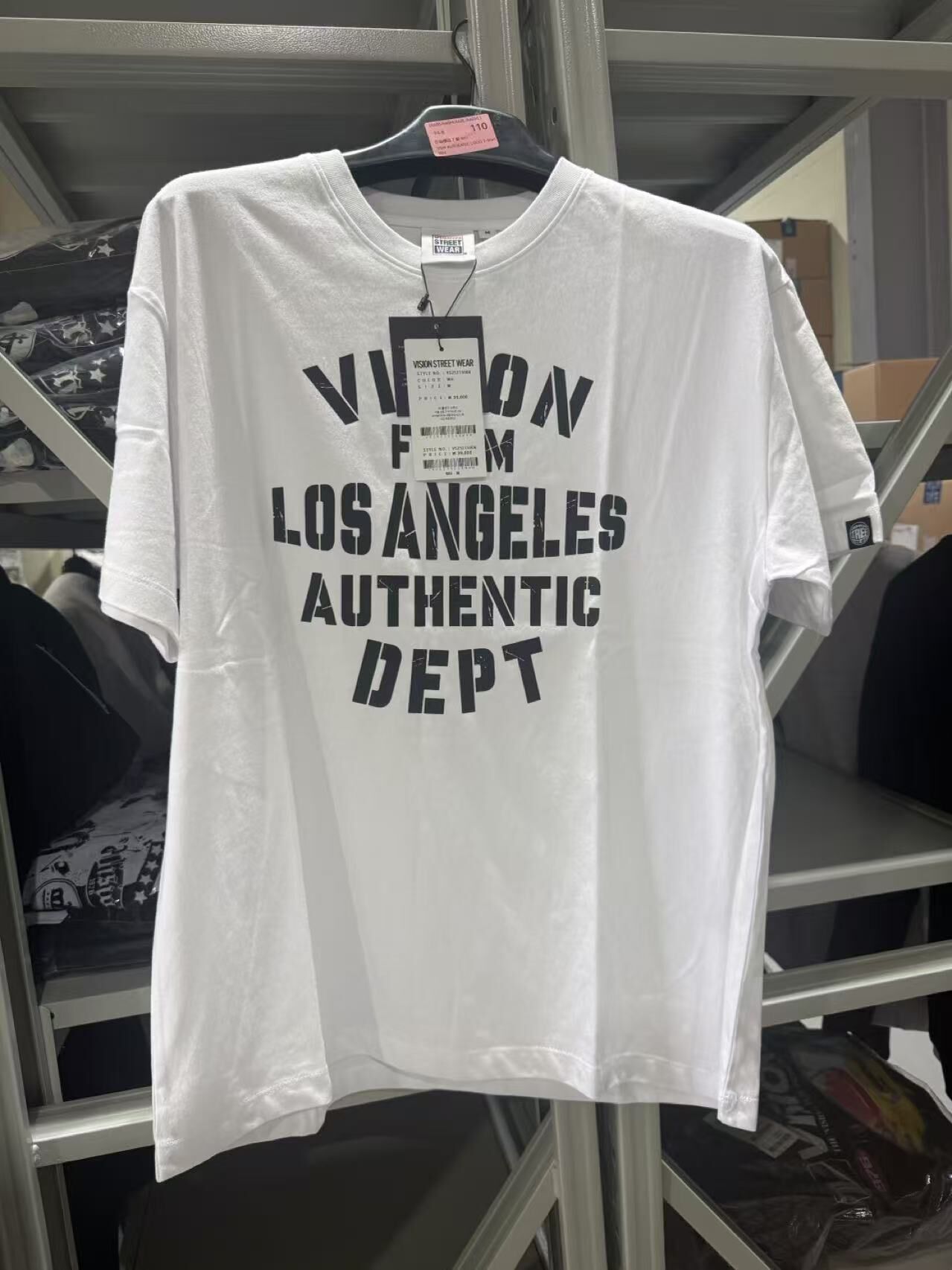 KOR-CCG0911-060 正品標誌 T 卹 WH VSW AUTHENTIC LOGO T-Shirt WH (A60S/A60M/A60L/A60XL)