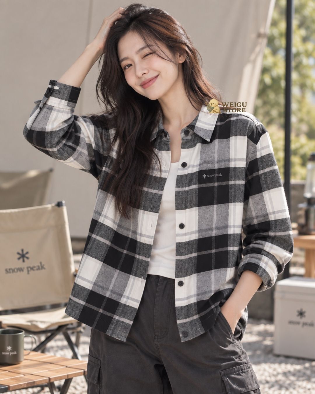 【預購】Snow Peak Women's Check Shirt 格紋長袖襯衫 女款 S26WWFSH03
