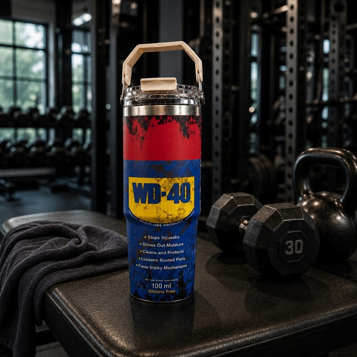 復古工業 WD-40 造型 不鏽鋼 保溫杯 冰霸杯