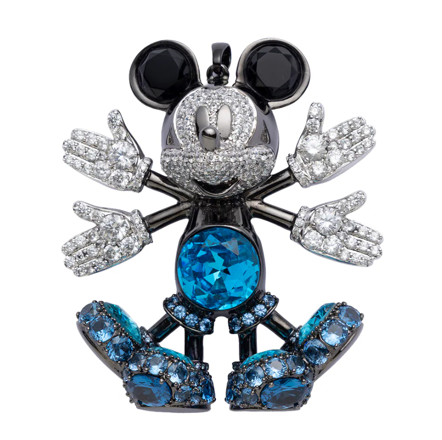 C66 Crisathena X Snowangel Mickey Pendant in Blue,Blue