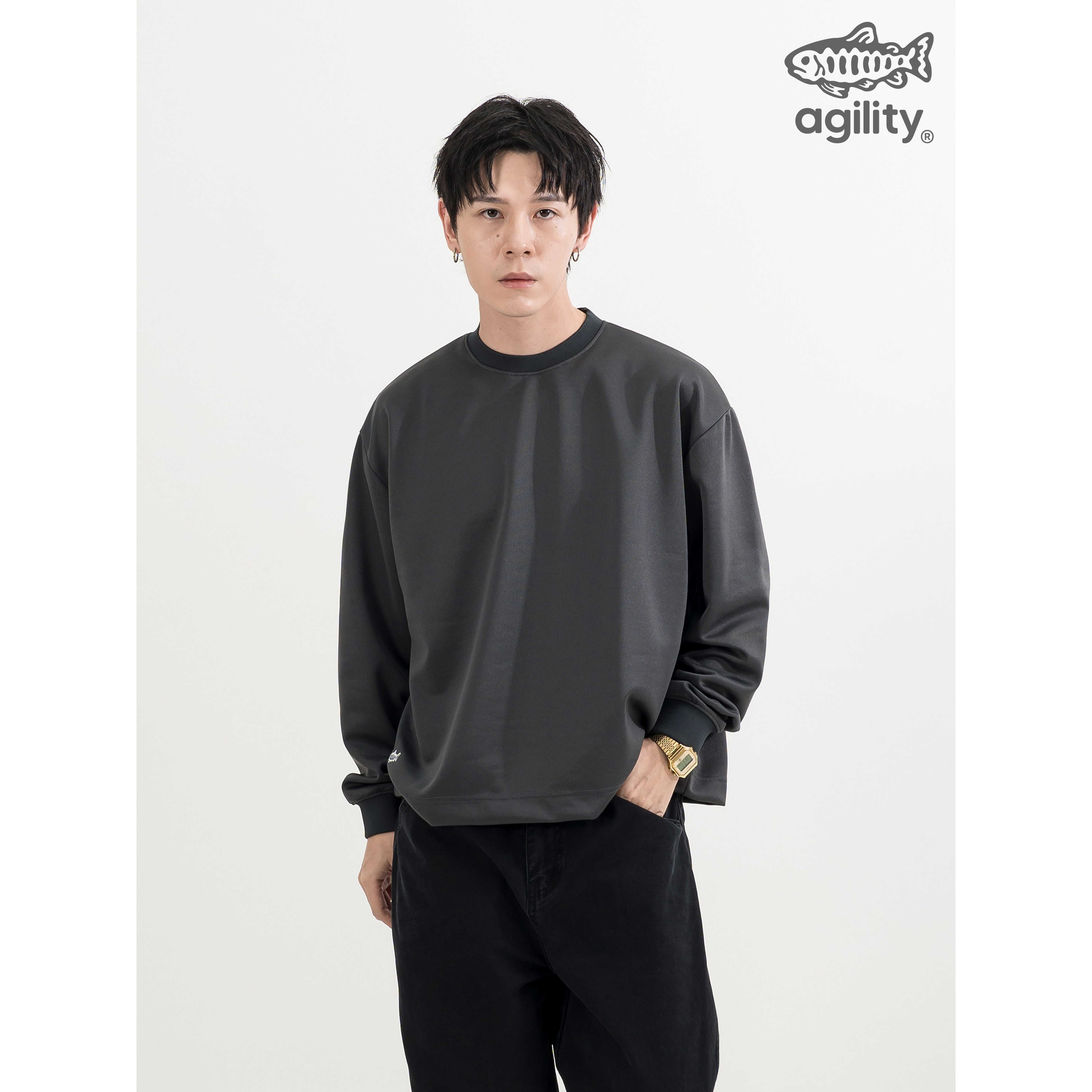 AGILITY SP Logo Scuba Knit LS Tee 機能 太空棉 長袖Tee [A-SL]