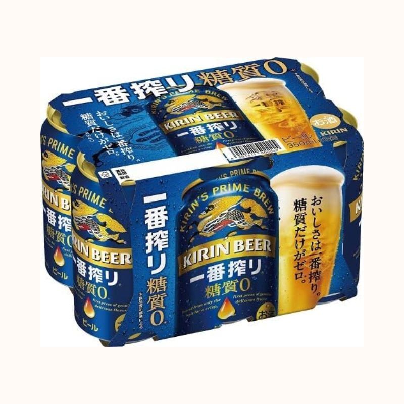 麒麟一番搾 零糖質啤酒5%｜小鋁罐350ml｜一手6入
