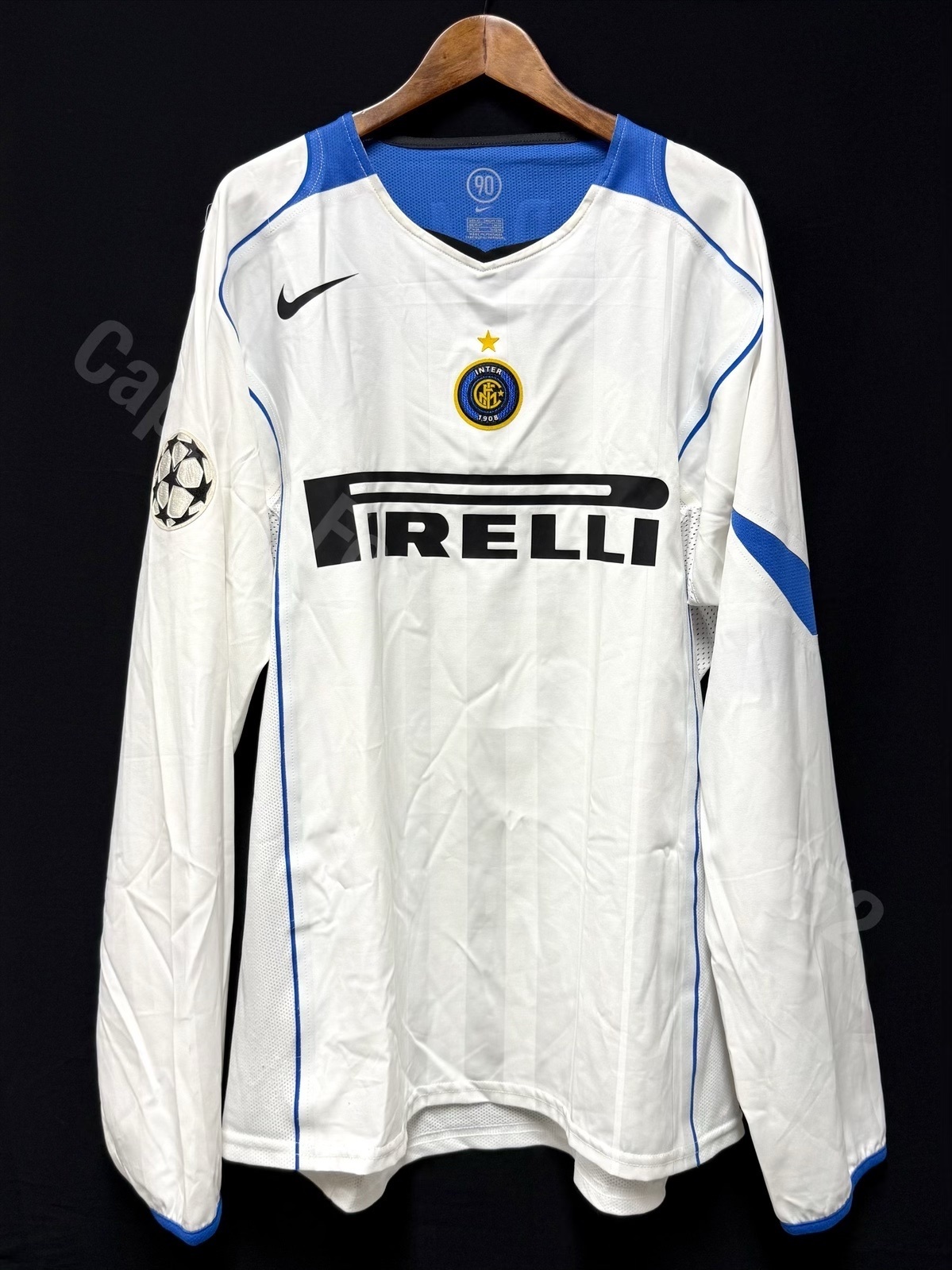 (Match Issue) Inter Milan 2004-2005 Nike L/S Away Match Issue Shirt #10 ADRIANO