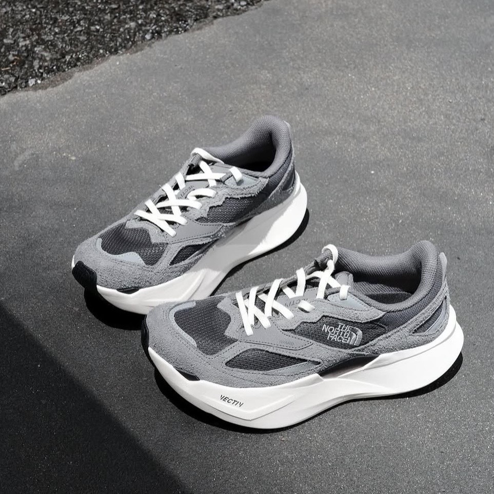 THE NORTH FACE VECTIV FORWARD LS 灰黑 拼接麂皮 泡棉 跑步鞋 北臉 NF52648SW