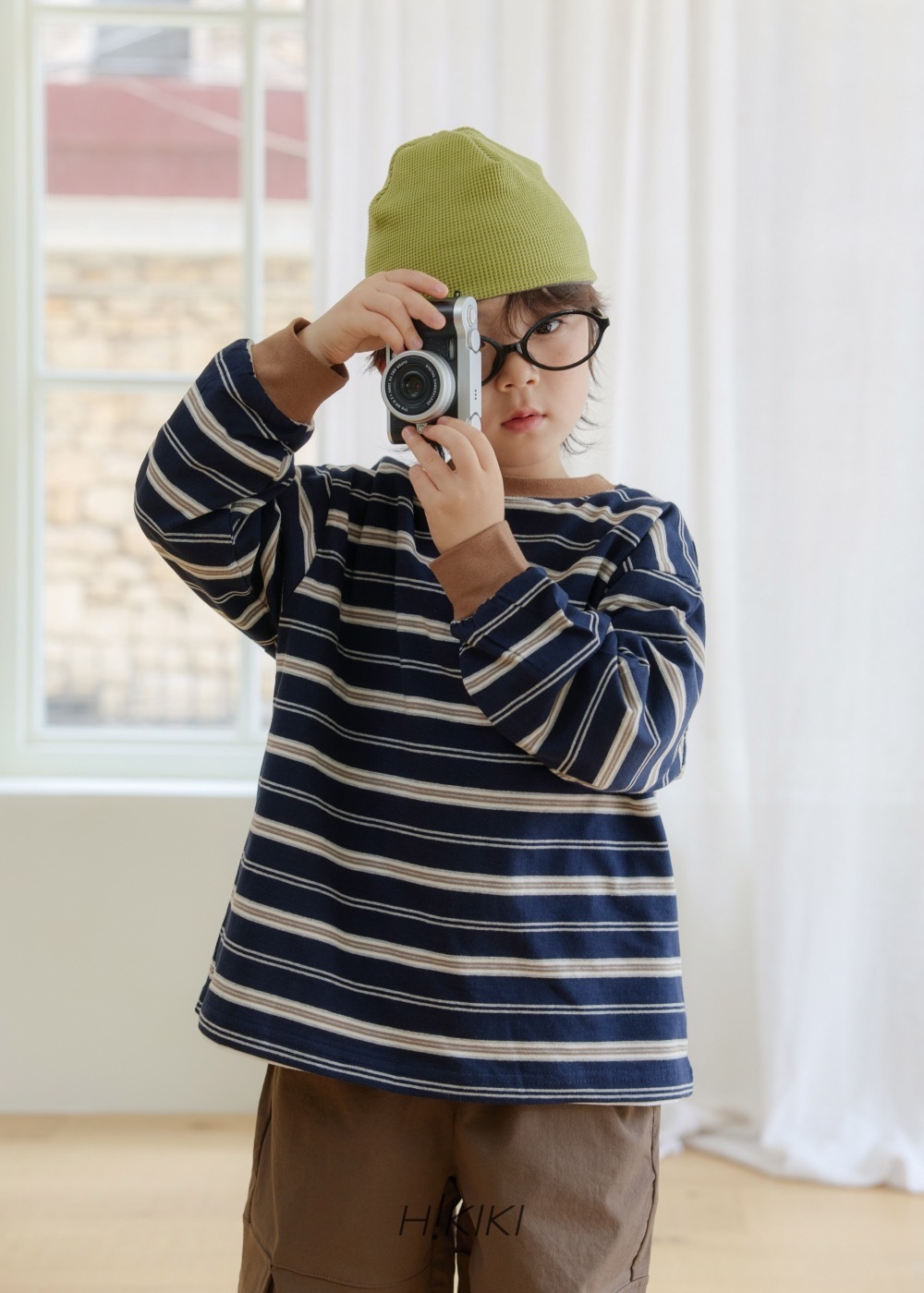 Hikiki Play Stripe tee / 2色