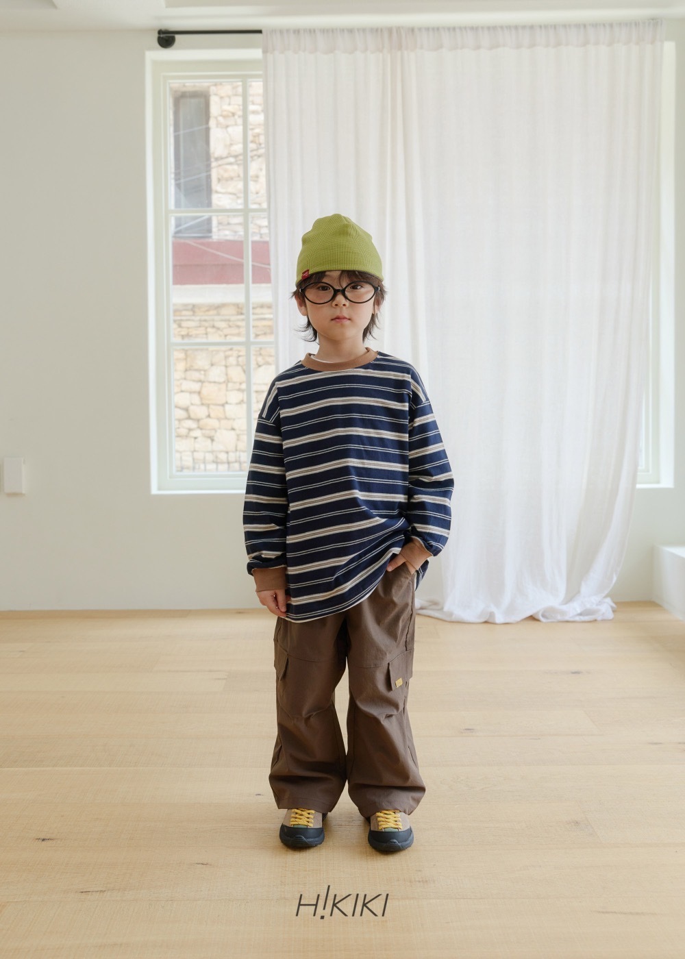 Hikiki Play Stripe tee / 2色