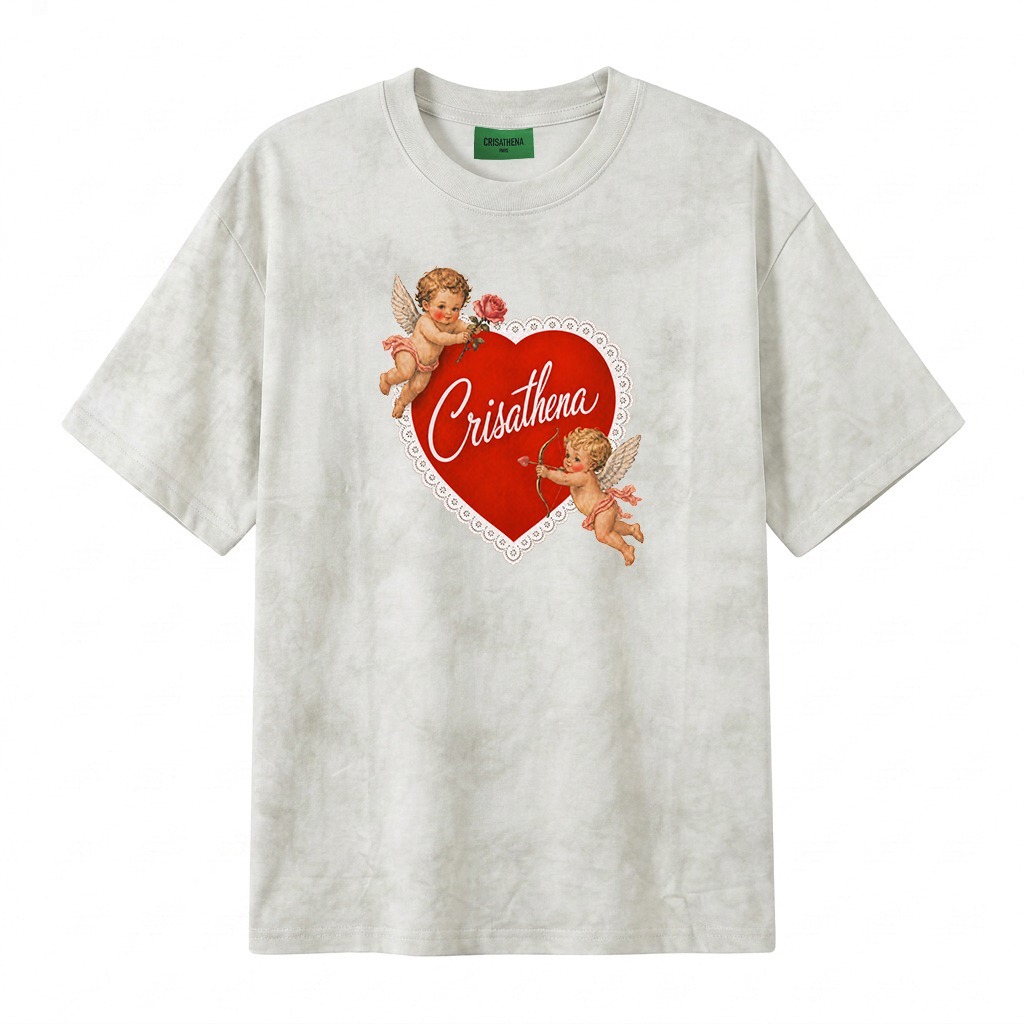 C91 Crisathena Angels T-Shirt in Grey,Tie-Dye｜CT-CH2630-GRY
