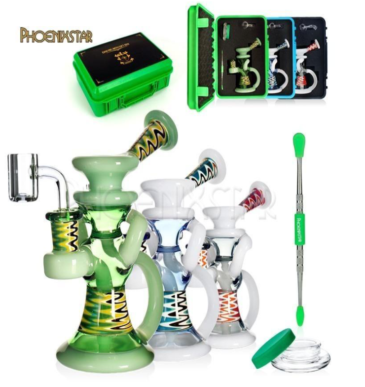 🇺🇸Phoenix Star - HF618 Recycler Rig Kit 循環水煙壺組（15cm)