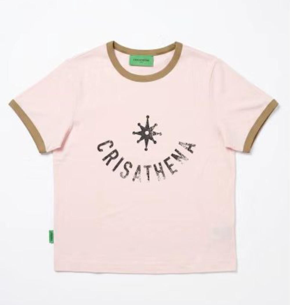 C95 Crisathena 8 Qualities Star Slim Fit 粉色,棕色 T恤｜CT-CH2670-PNK_BRN