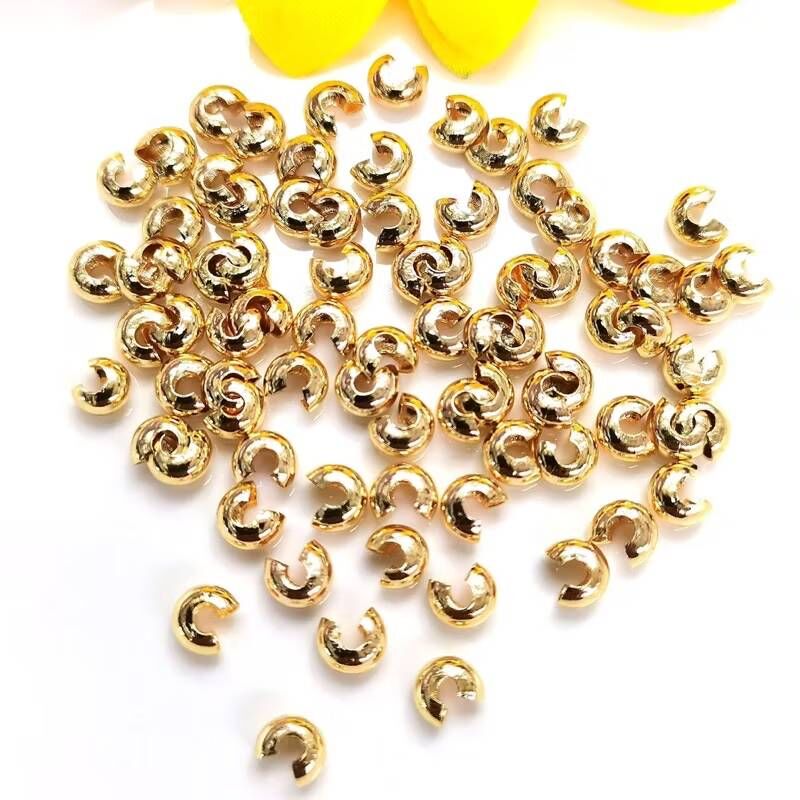 14K包金月牙扣(10入/50入)｜保色配件 DIY金屬材料