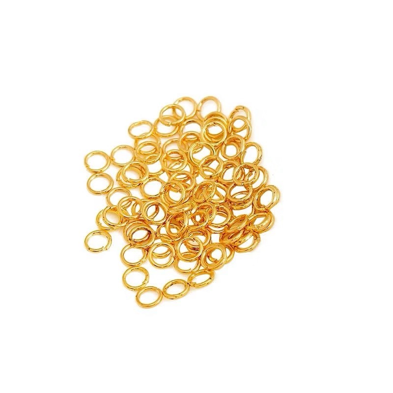 14K/18K銅包真金開口圈 C圈(約30入)｜保色連接圈 DIY金屬材料