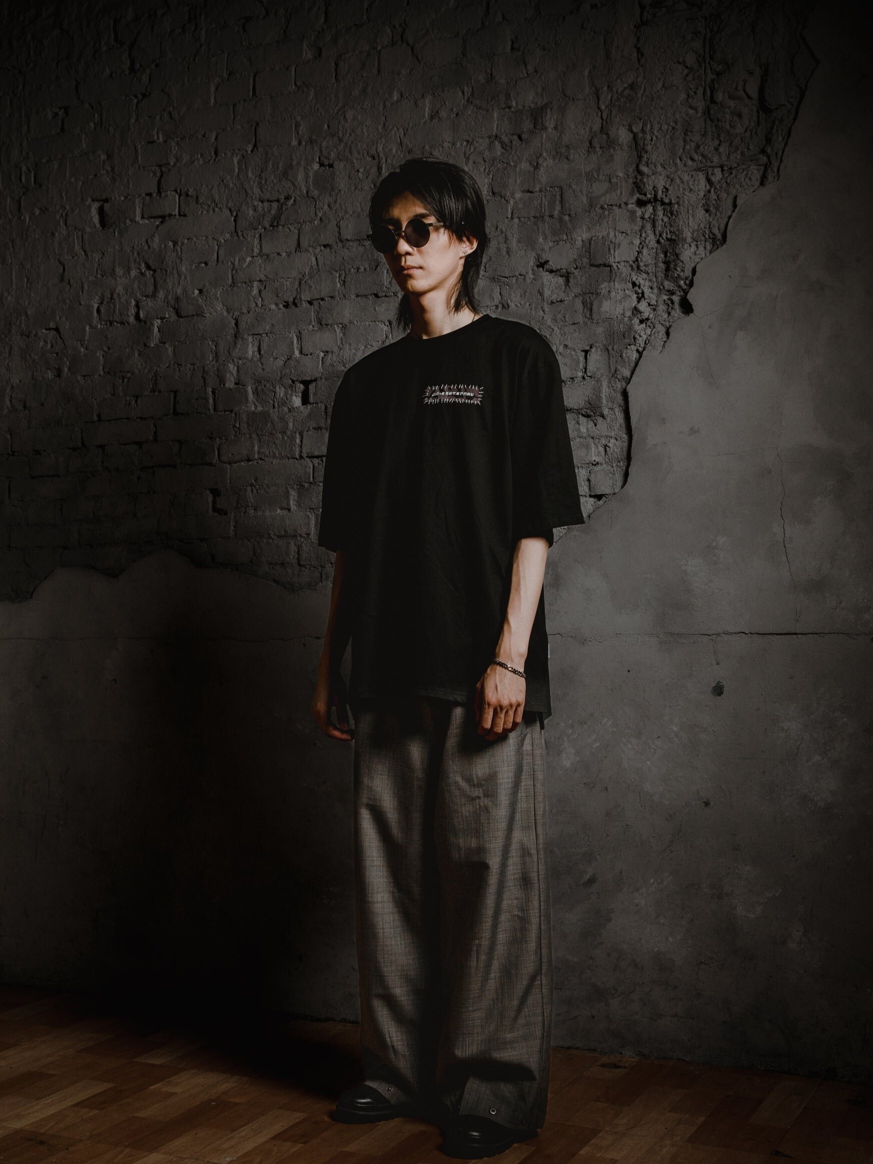 JIN 手縫豹紋五分TEE