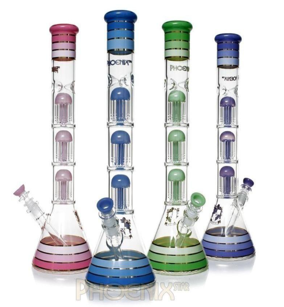 🇺🇸Phoenix Star - Phx612 Triple-Tree perc 三重樹枝過濾玻璃壺（46cm)