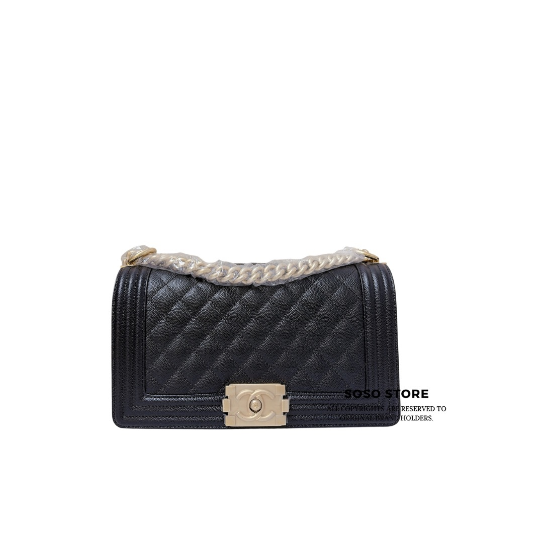 CHANEL Boy Flap Bag - Black / GHW