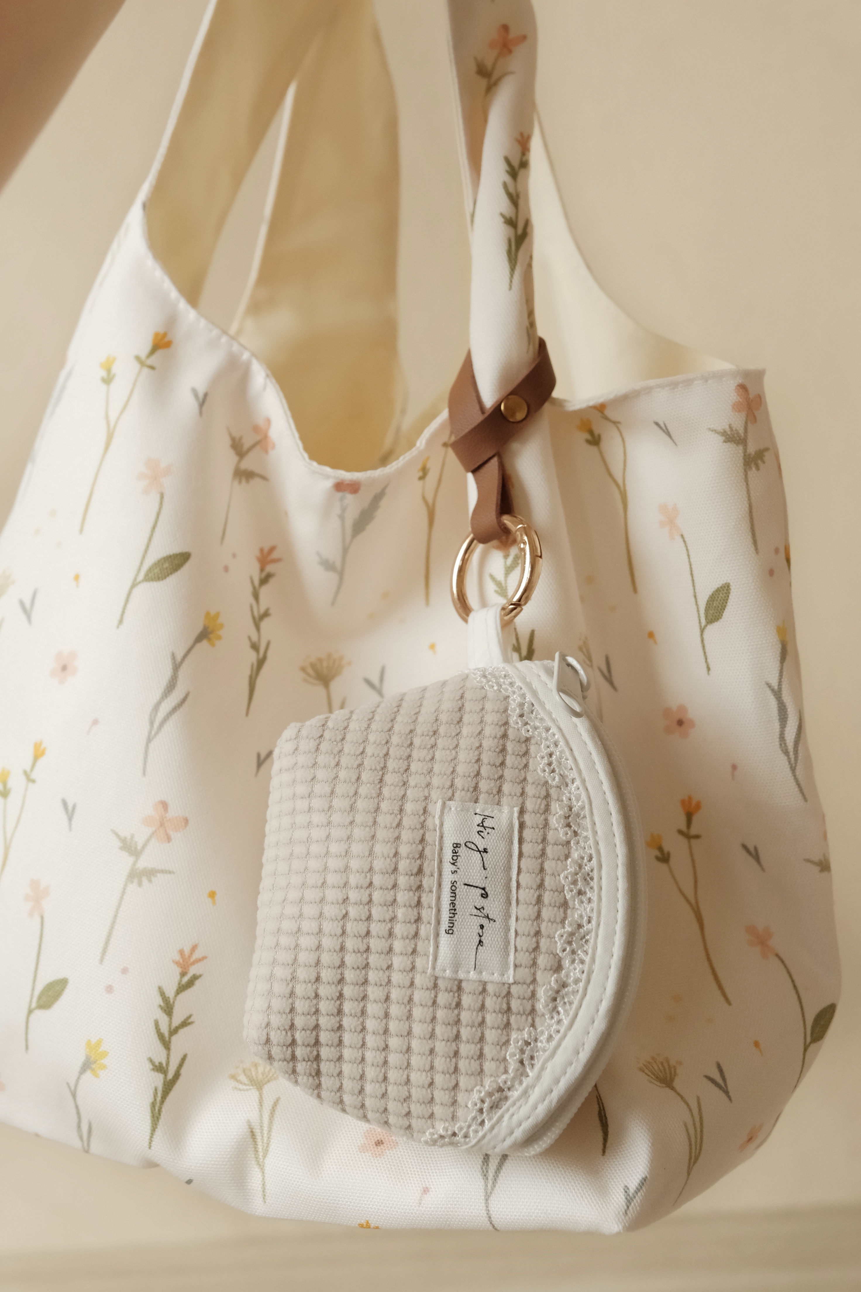 Hi Y.P store-貝殼小物包-Mini-蕾絲奶霜