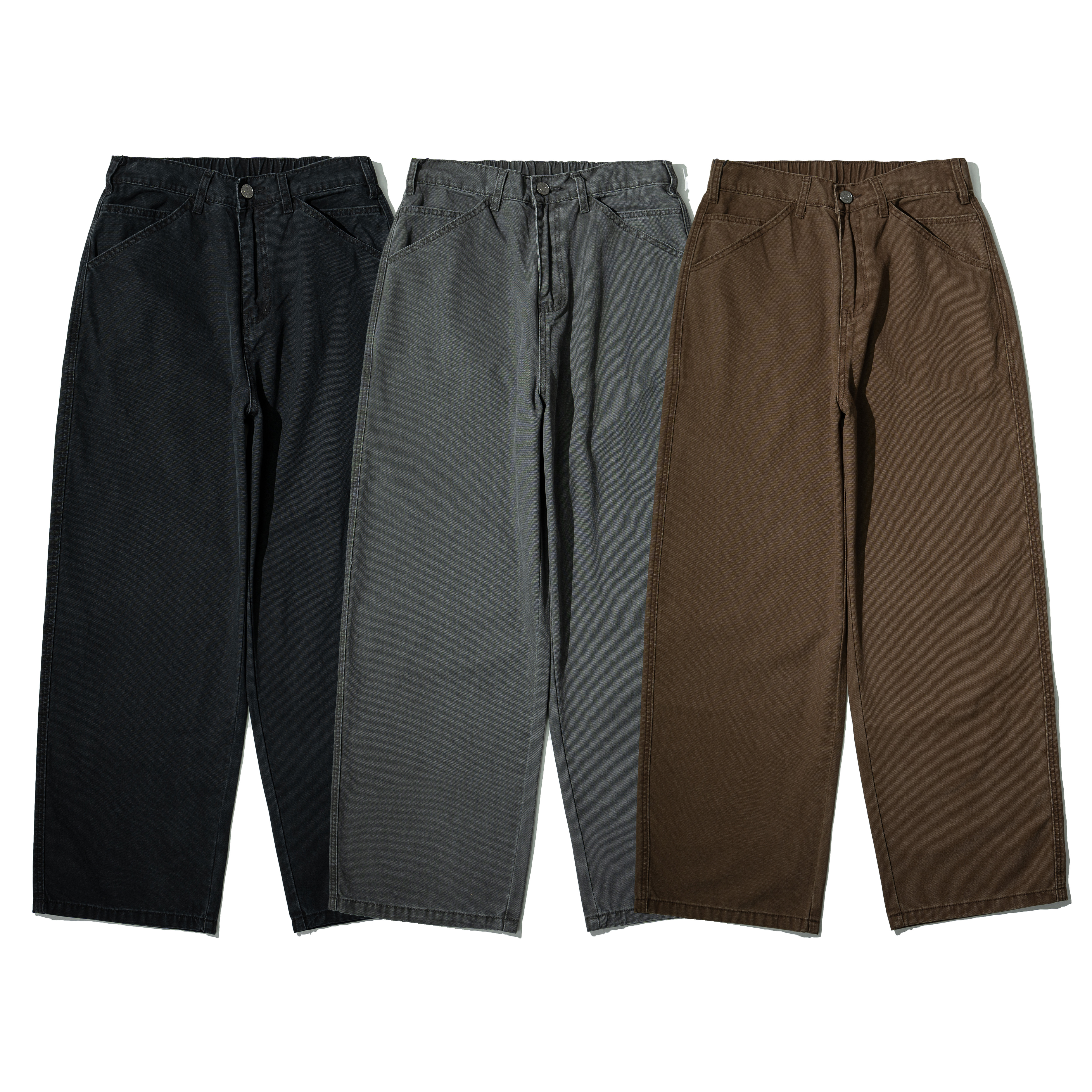 AGILITY Washed Canvas Straight Pants 水洗帆布棉 直筒長褲 [BD-P1]
