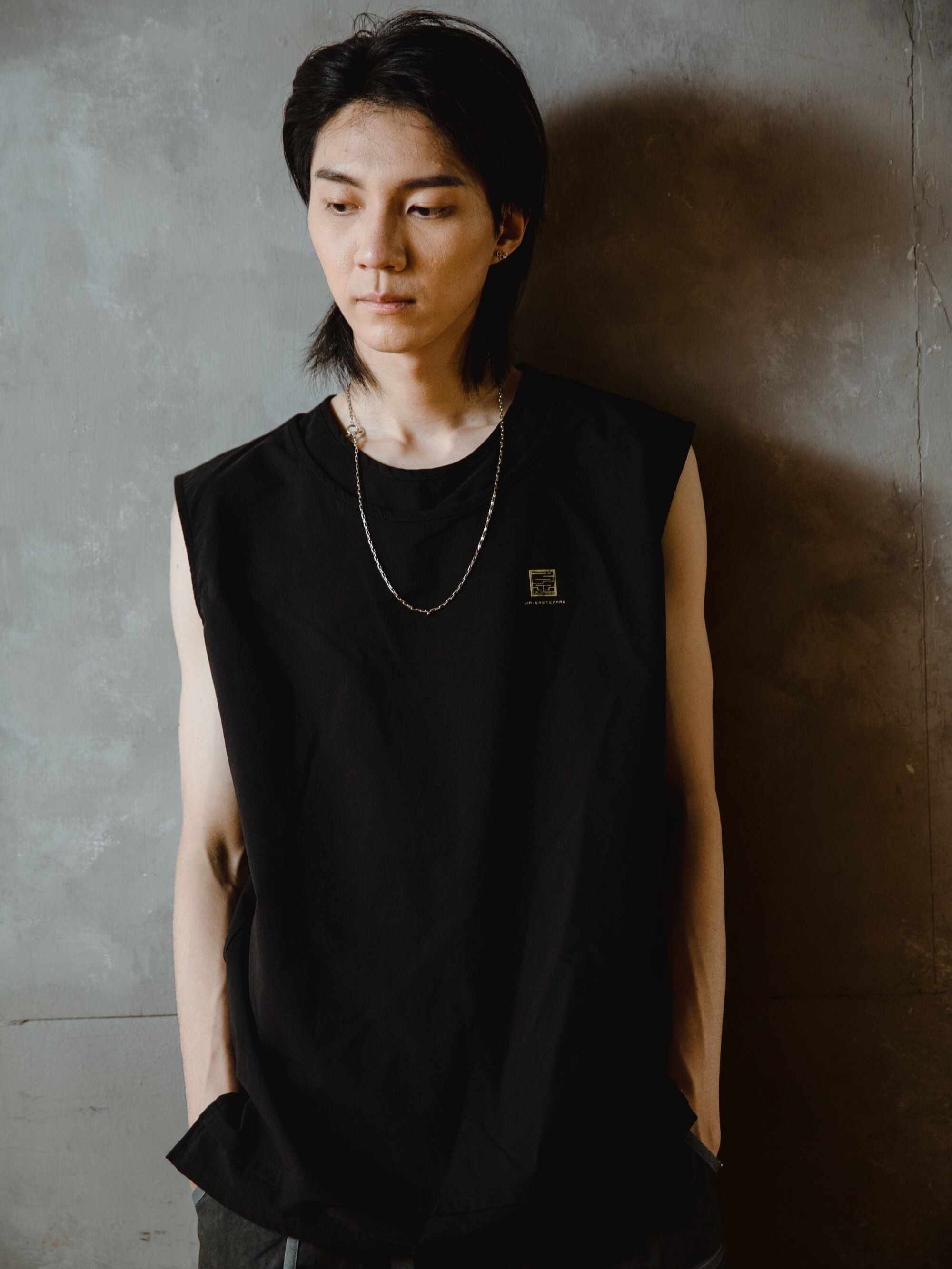 JIN 假兩件式雙層功夫背心