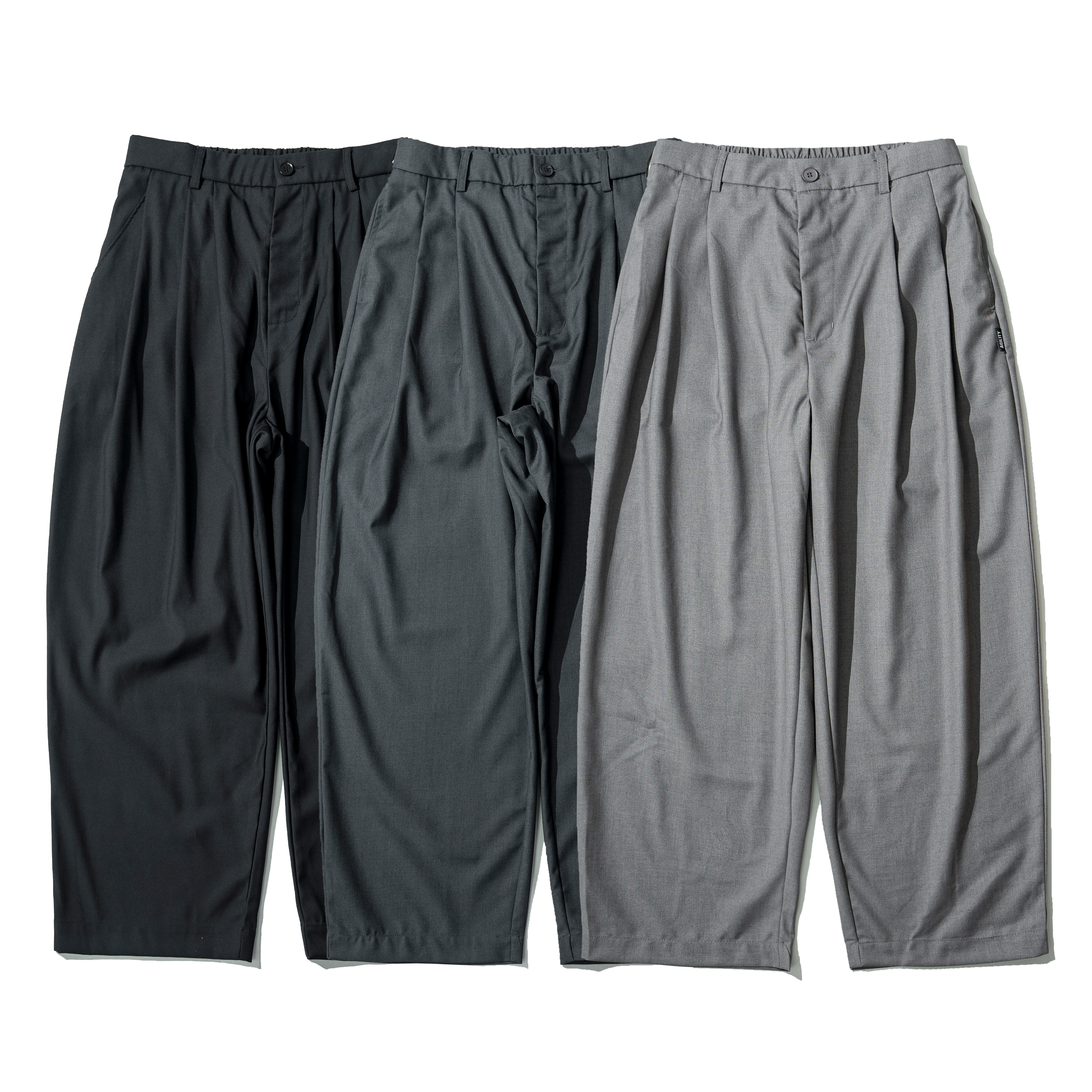 AGILITY Double Pleated Loose Pants 雙褶線 直筒西裝褲 [AC13]