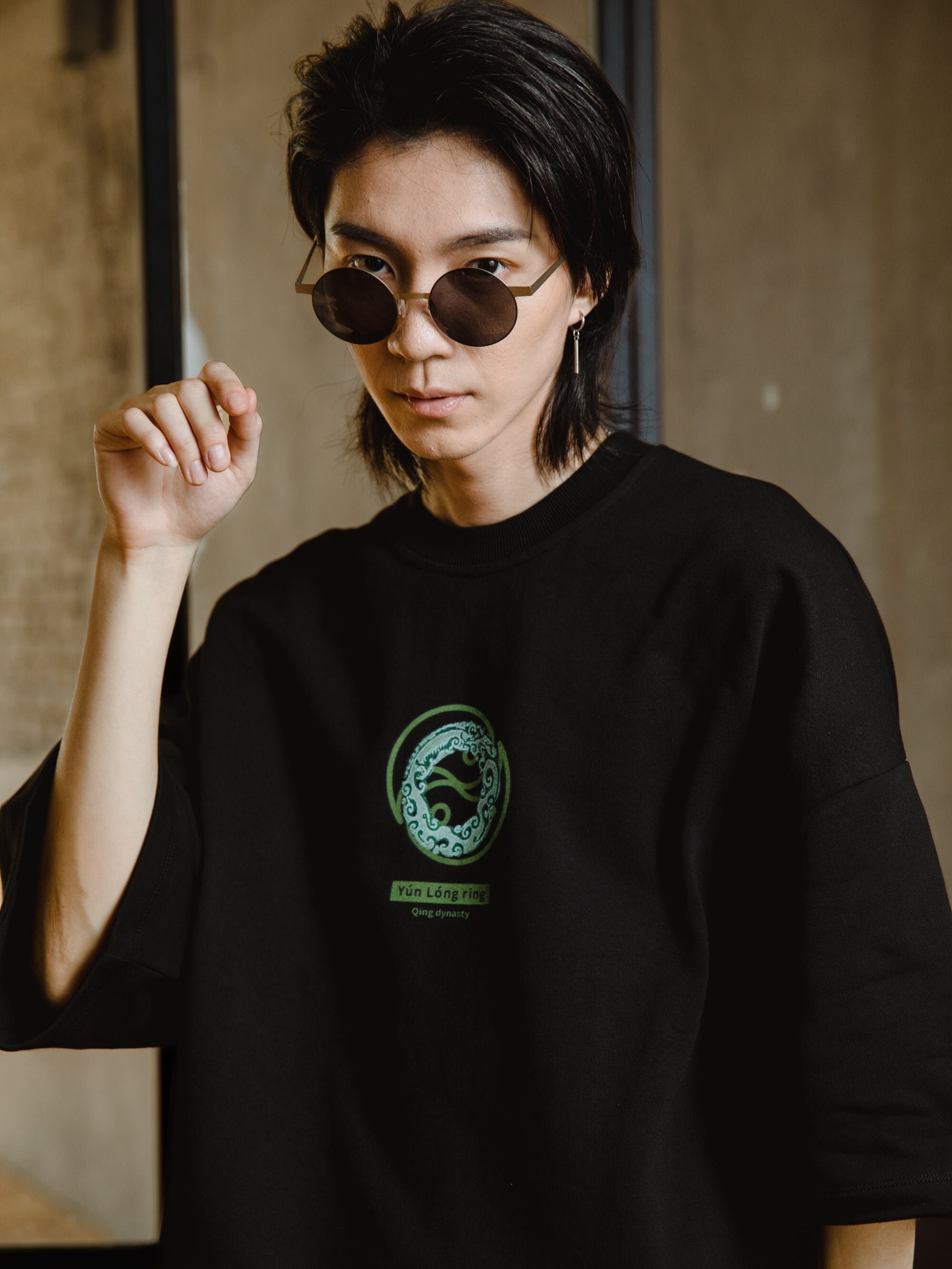 JIN 翠玉白菜TEE-黑色