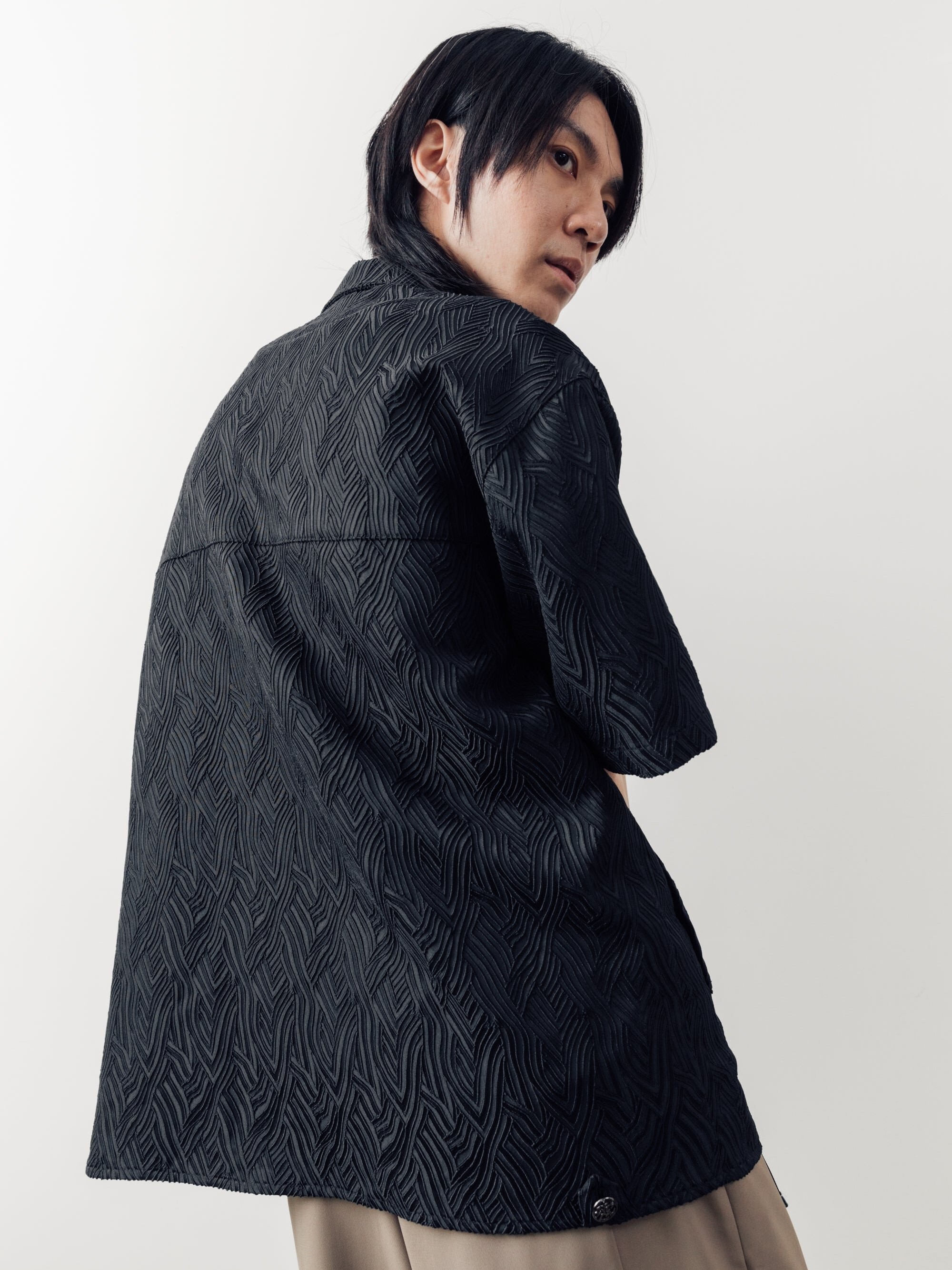 JIN 立體3D線條襯衫