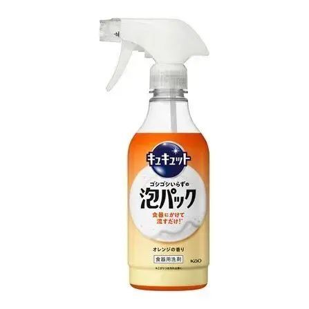 日本Kao免刷洗泡沫抑菌洗潔精(柑橘香) 430ml (橙)