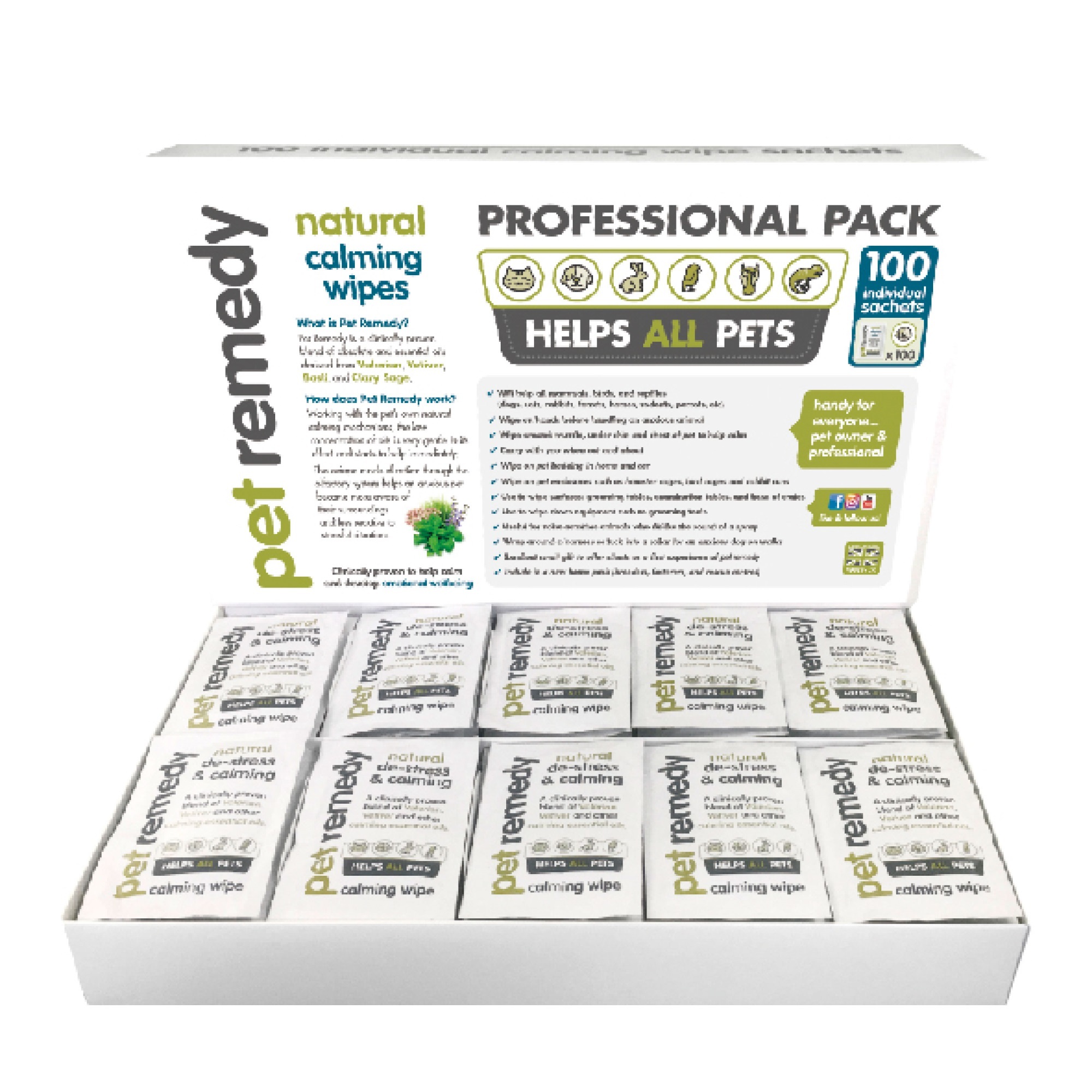 放輕鬆 pet remedy-舒芙巾禮盒（100入）