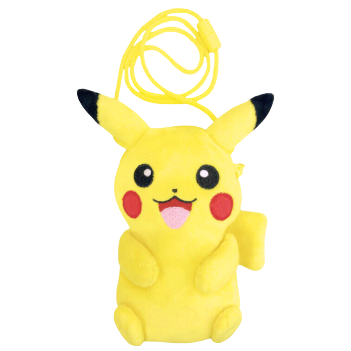 POKÉMON - 比卡超公仔斜孭拉鍊包 寵物小精靈 寶可夢 (平行進口)