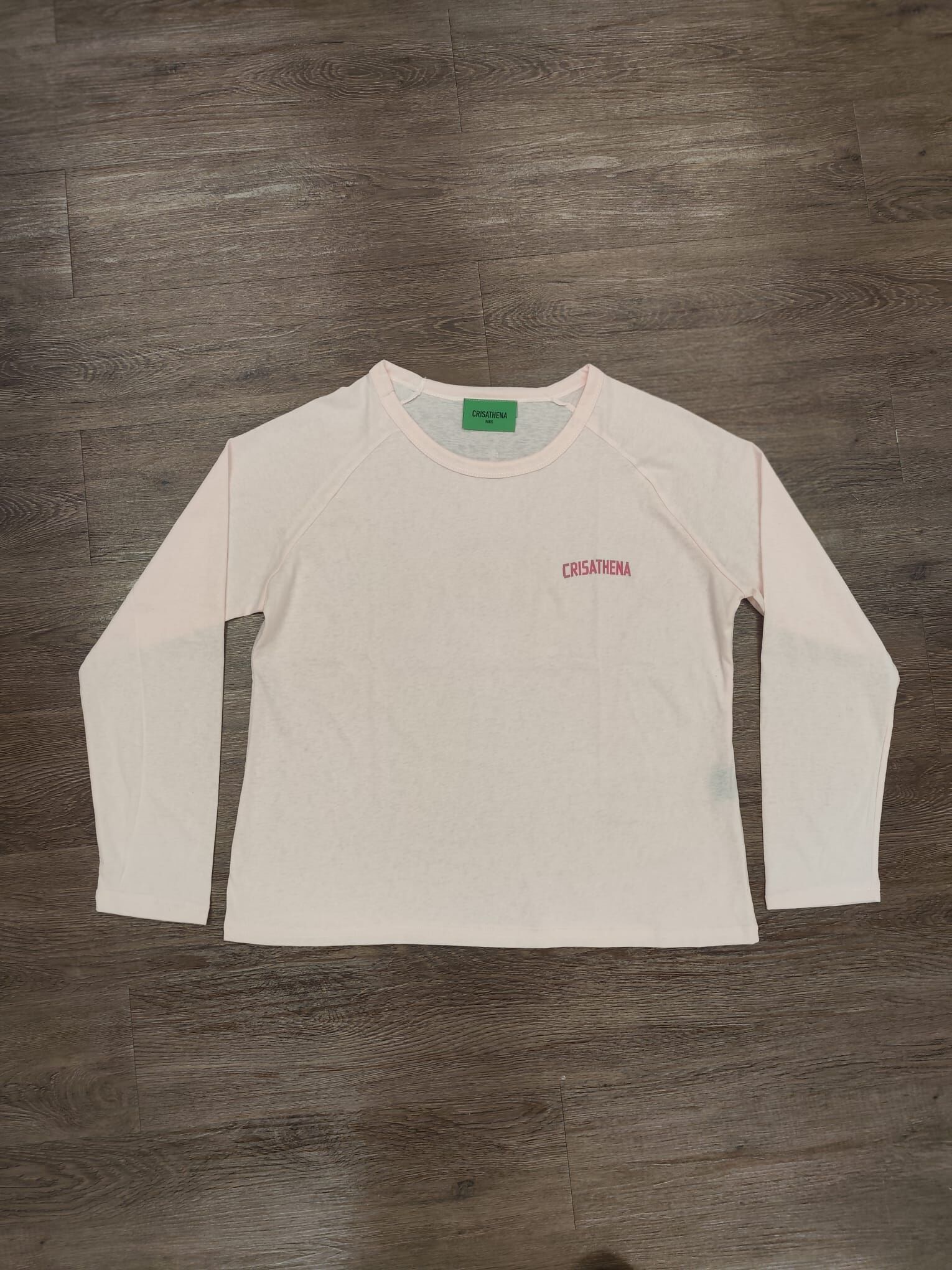 C104 Crisathena LOGO 大領長袖T-Shirt - 粉色｜CT-CH2691-PNK